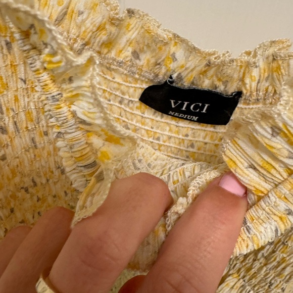 Spring Yellow Ruffle Midi Dress - Picture 4 of 4